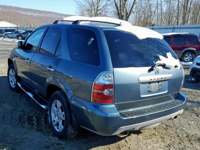 2HNYD18865H534009 - 2005 ACURA MDX TOURIN BLUE photo 3