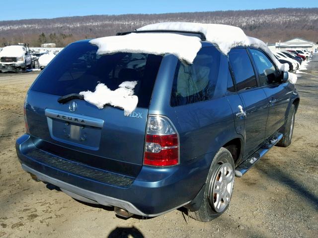 2HNYD18865H534009 - 2005 ACURA MDX TOURIN BLUE photo 4