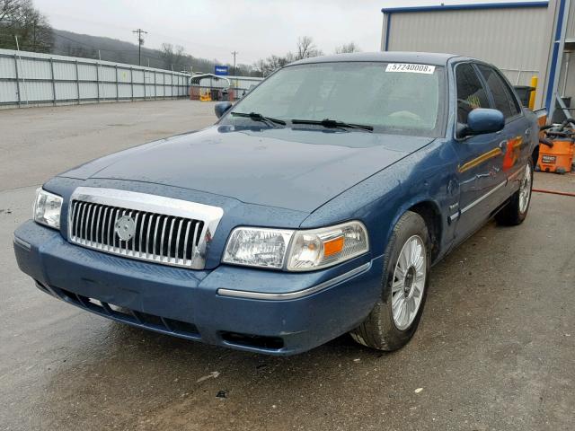 2MEHM75V19X615867 - 2009 MERCURY GRAND MARQ BLUE photo 2