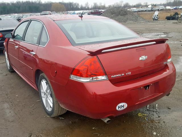 2G1WC5E31E1185584 - 2014 CHEVROLET IMPALA LIM MAROON photo 3