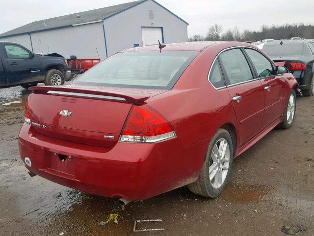 2G1WC5E31E1185584 - 2014 CHEVROLET IMPALA LIM MAROON photo 4