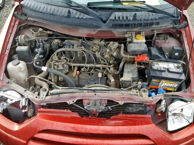4N2ZN15T91D820439 - 2001 NISSAN QUEST GXE RED photo 7