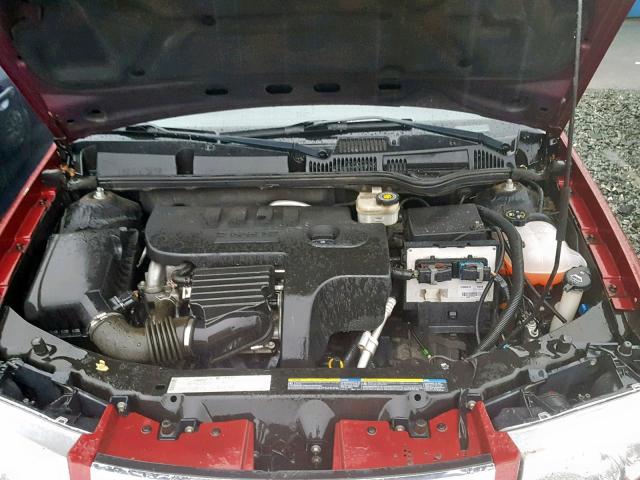 1G8AF52F85Z156169 - 2005 SATURN ION LEVEL RED photo 7