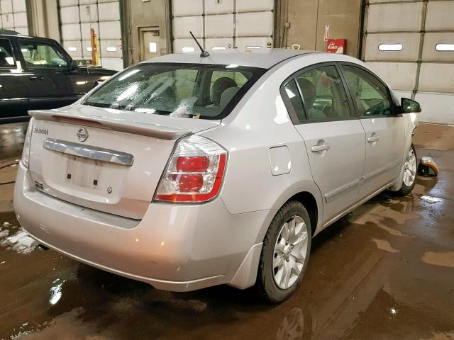 3N1AB6AP0CL700253 - 2012 NISSAN SENTRA 2.0 SILVER photo 4