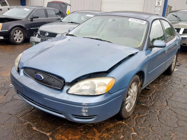 1FAFP56U66A208695 - 2006 FORD TAURUS SEL BLUE photo 2