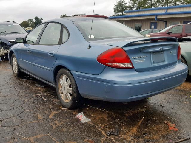 1FAFP56U66A208695 - 2006 FORD TAURUS SEL BLUE photo 3