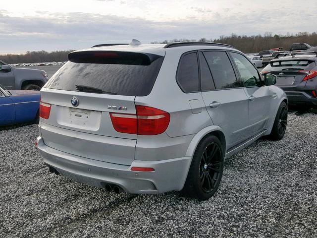 5YMGY0C5XALK25046 - 2010 BMW X5 M SILVER photo 4