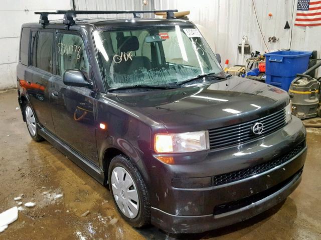 JTLKT324164106786 - 2006 TOYOTA SCION XB BLACK photo 1