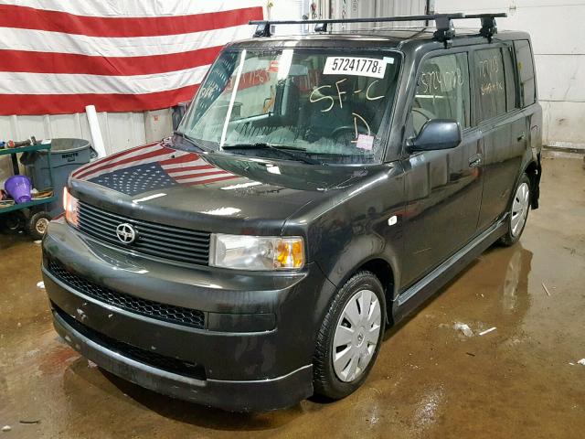 JTLKT324164106786 - 2006 TOYOTA SCION XB BLACK photo 2