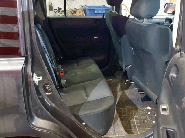JTLKT324164106786 - 2006 TOYOTA SCION XB BLACK photo 6