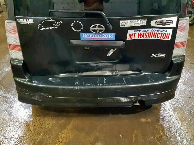 JTLKT324164106786 - 2006 TOYOTA SCION XB BLACK photo 9