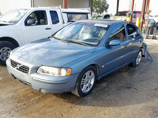 YV1RS592152473849 - 2005 VOLVO S60 2.5T BLUE photo 2