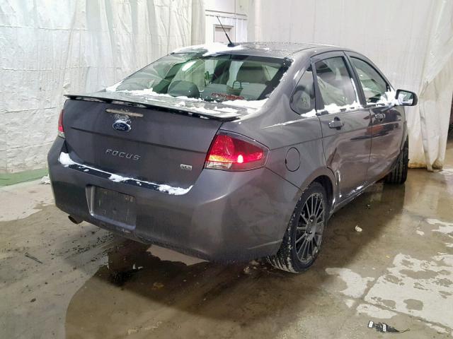 1FAHP3GN5AW114758 - 2010 FORD FOCUS SES GRAY photo 4