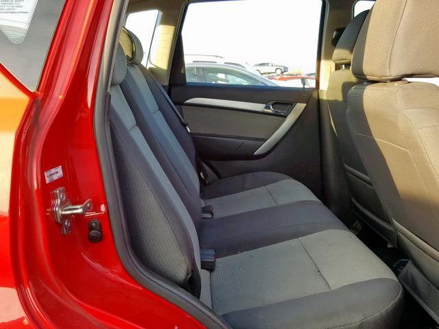 KL1TD6DE6AB129805 - 2010 CHEVROLET AVEO LS RED photo 6