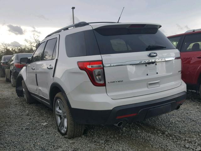 1FMHK8F80CGA66855 - 2012 FORD EXPLORER L WHITE photo 3