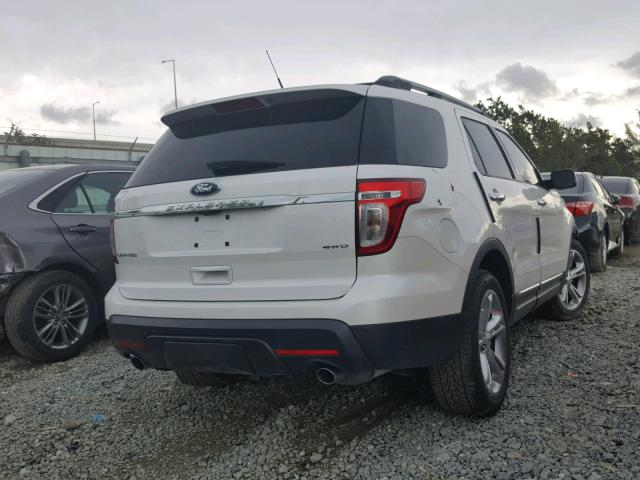 1FMHK8F80CGA66855 - 2012 FORD EXPLORER L WHITE photo 4