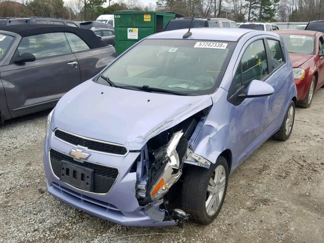 KL8CB6S93EC469085 - 2014 CHEVROLET SPARK LS PURPLE photo 2