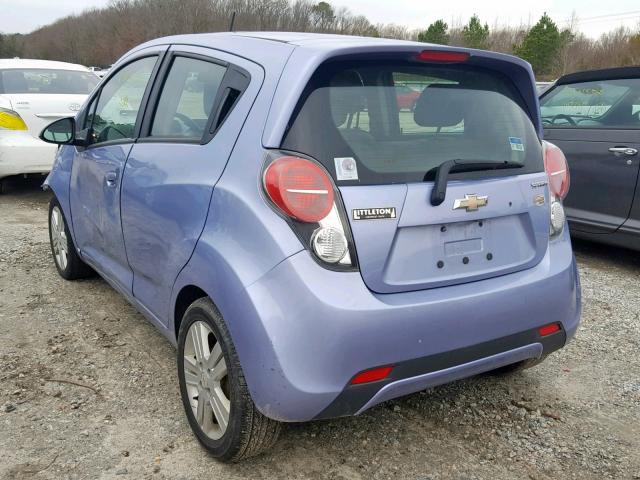 KL8CB6S93EC469085 - 2014 CHEVROLET SPARK LS PURPLE photo 3