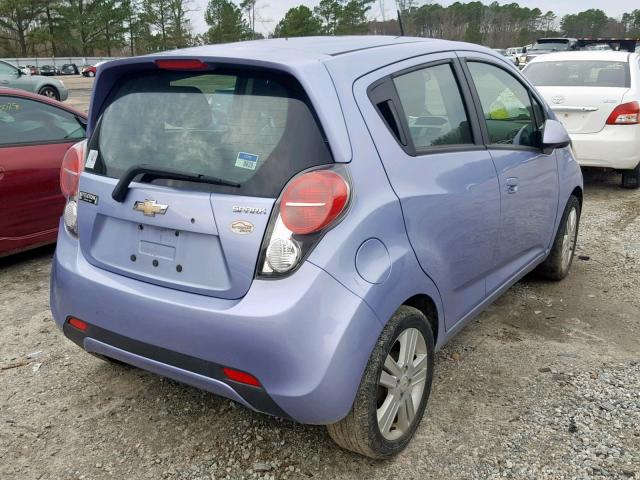 KL8CB6S93EC469085 - 2014 CHEVROLET SPARK LS PURPLE photo 4