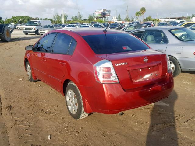 3N1AB61E09L616134 - 2009 NISSAN SENTRA 2.0 RED photo 3