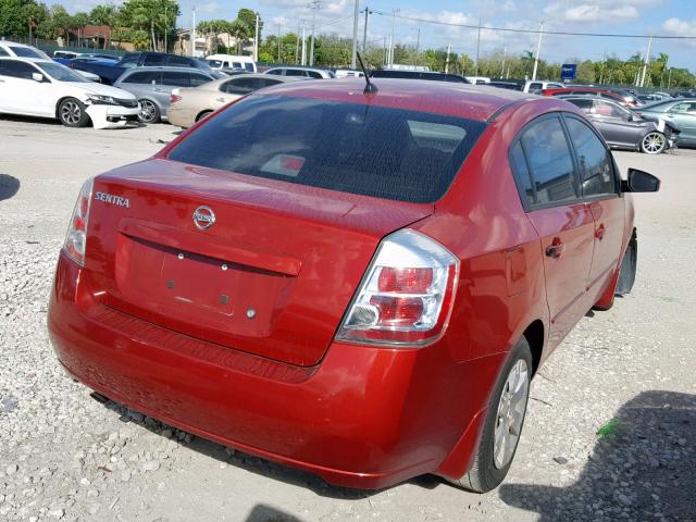 3N1AB61E09L616134 - 2009 NISSAN SENTRA 2.0 RED photo 4