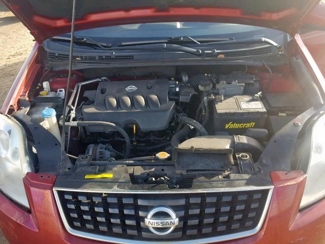 3N1AB61E09L616134 - 2009 NISSAN SENTRA 2.0 RED photo 7