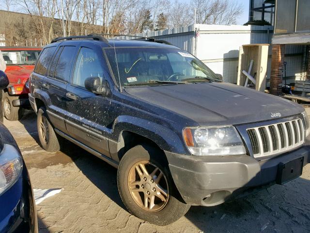 1J4GW48S64C115937 - 2004 JEEP GRAND CHER BLUE photo 1