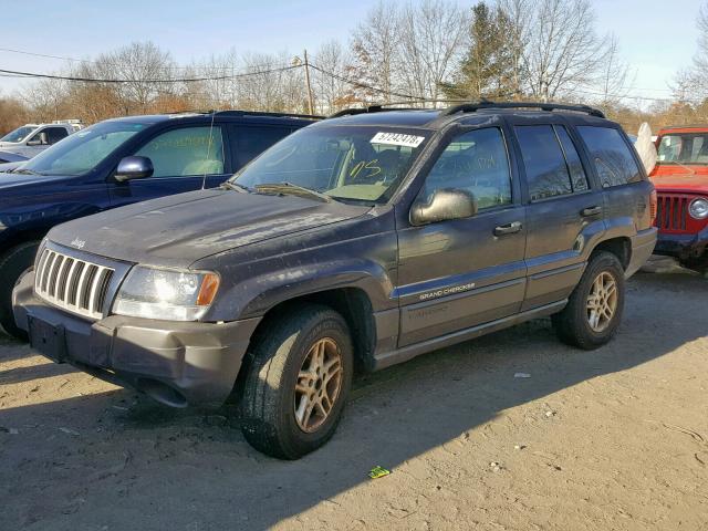 1J4GW48S64C115937 - 2004 JEEP GRAND CHER BLUE photo 2