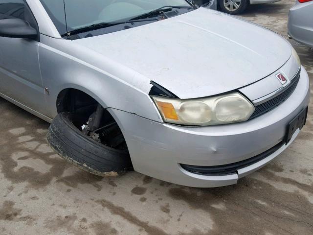 1G8AJ52F84Z193882 - 2004 SATURN ION LEVEL SILVER photo 9