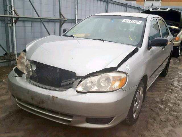 2T1BR32E83C771633 - 2003 TOYOTA COROLLA CE SILVER photo 2