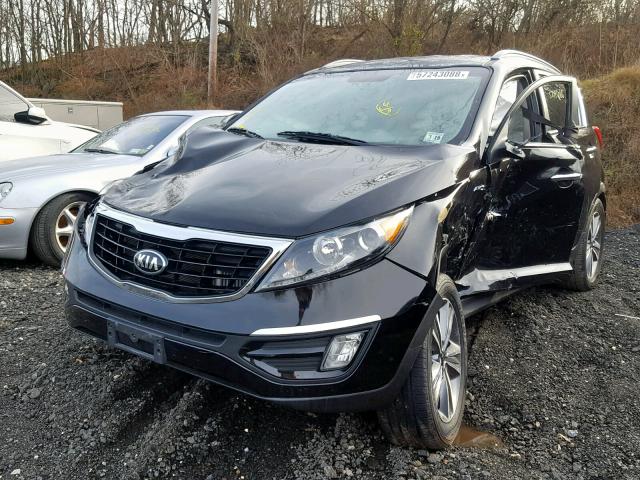 KNDPCCA69E7665133 - 2014 KIA SPORTAGE S BLACK photo 2