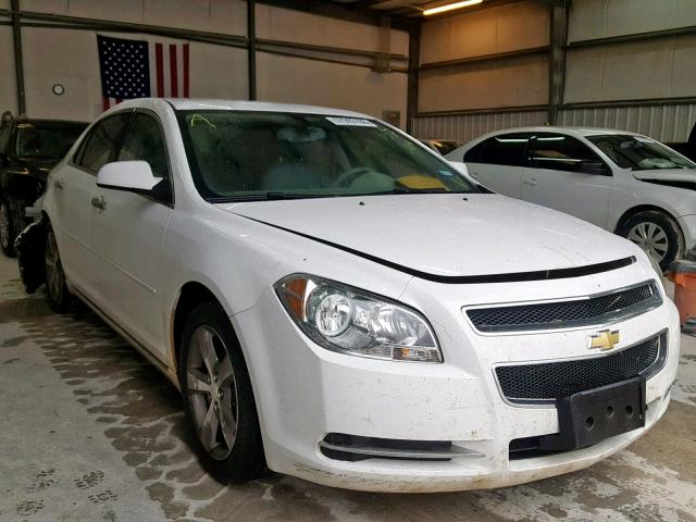 1G1ZC5E05CF337309 - 2012 CHEVROLET MALIBU 1LT WHITE photo 1