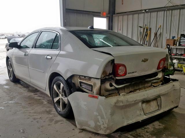 1G1ZC5E05CF337309 - 2012 CHEVROLET MALIBU 1LT WHITE photo 3