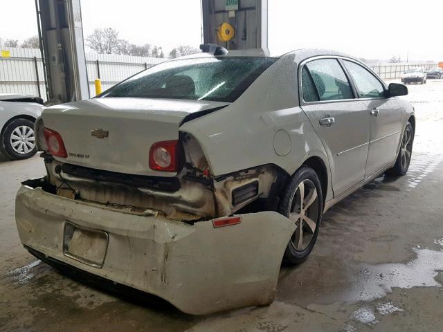 1G1ZC5E05CF337309 - 2012 CHEVROLET MALIBU 1LT WHITE photo 4