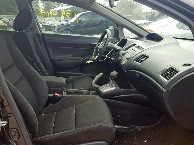 2HGFA1F62AH507618 - 2010 HONDA CIVIC BLACK photo 5