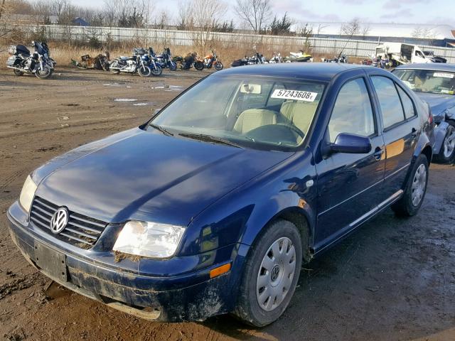 3VWRK69M23M015365 - 2003 VOLKSWAGEN JETTA GL BLUE photo 2