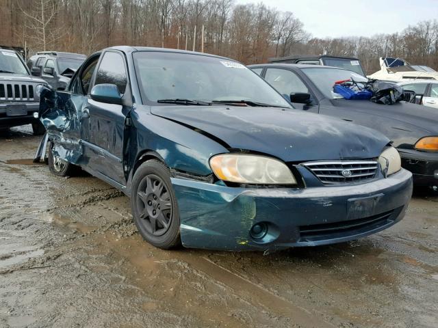 KNAFB121435246327 - 2003 KIA SPECTRA BA TEAL photo 1