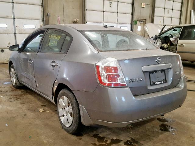 3N1AB61E57L682188 - 2007 NISSAN SENTRA 2.0 GRAY photo 3