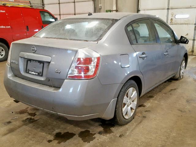 3N1AB61E57L682188 - 2007 NISSAN SENTRA 2.0 GRAY photo 4