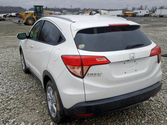 3CZRU6H74GM702176 - 2016 HONDA HR-V EXL WHITE photo 3