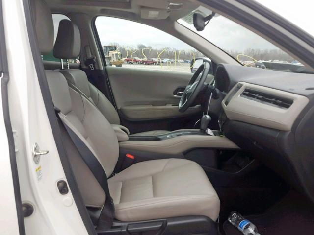 3CZRU6H74GM702176 - 2016 HONDA HR-V EXL WHITE photo 5