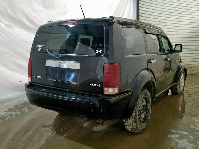 1D8GU28K47W726571 - 2007 DODGE NITRO SXT BLACK photo 4