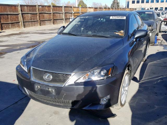 JTHCK262072012920 - 2007 LEXUS IS 250 BLACK photo 2