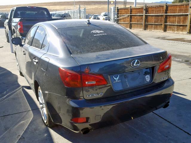 JTHCK262072012920 - 2007 LEXUS IS 250 BLACK photo 9