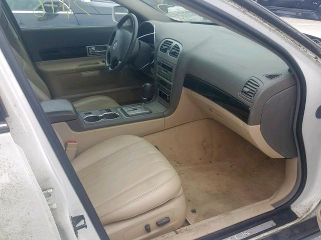 1LNHM86S25Y637264 - 2005 LINCOLN LS WHITE photo 5