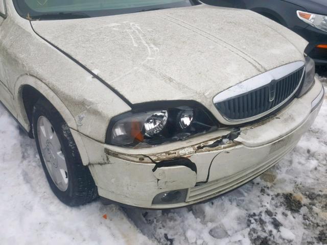 1LNHM86S25Y637264 - 2005 LINCOLN LS WHITE photo 9