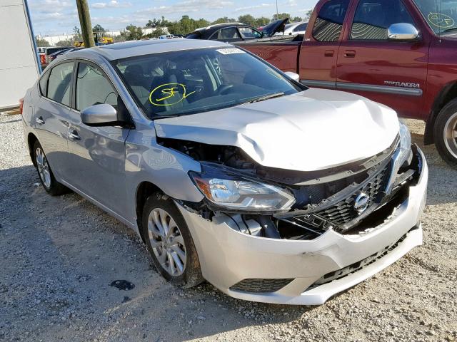 3N1AB7AP1HY338109 - 2017 NISSAN SENTRA S SILVER photo 1