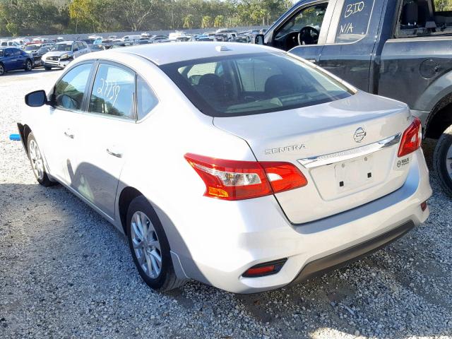 3N1AB7AP1HY338109 - 2017 NISSAN SENTRA S SILVER photo 3