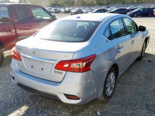 3N1AB7AP1HY338109 - 2017 NISSAN SENTRA S SILVER photo 4