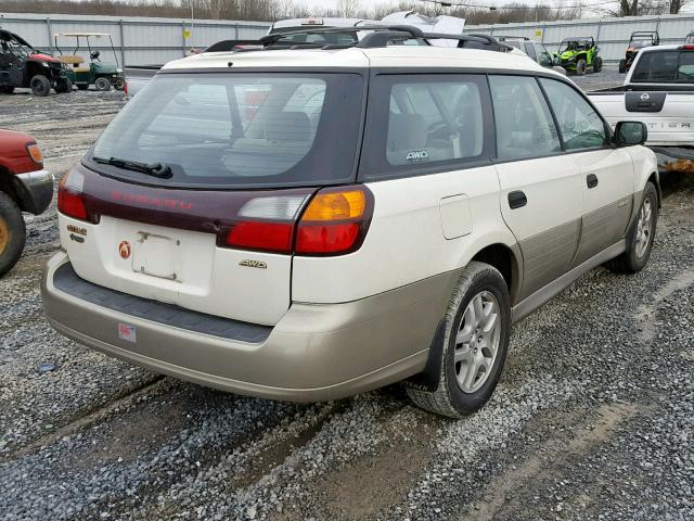 4S3BH675827640411 - 2002 SUBARU LEGACY OUT WHITE photo 4